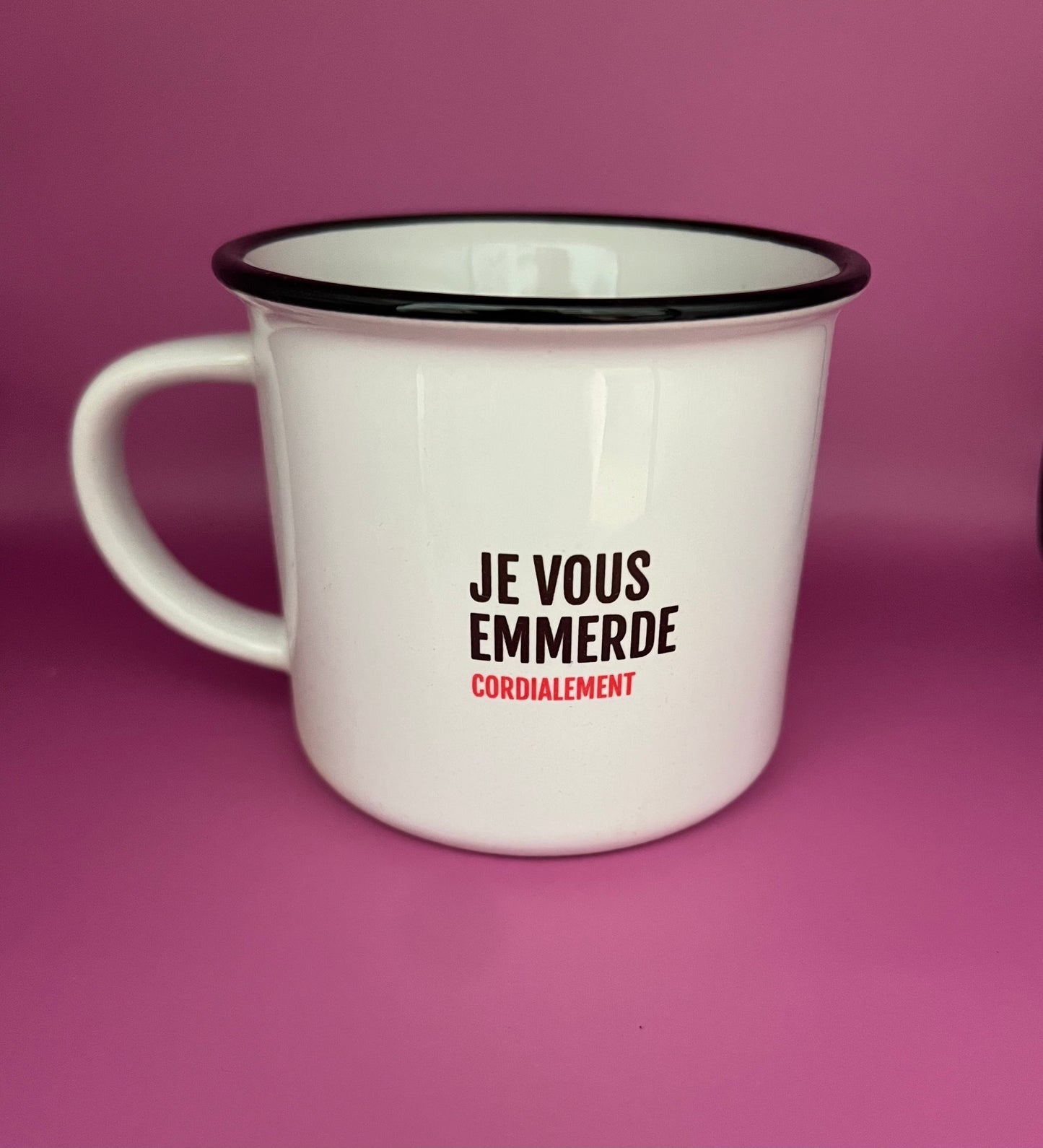 Tasse Message " Je vous emmerde"