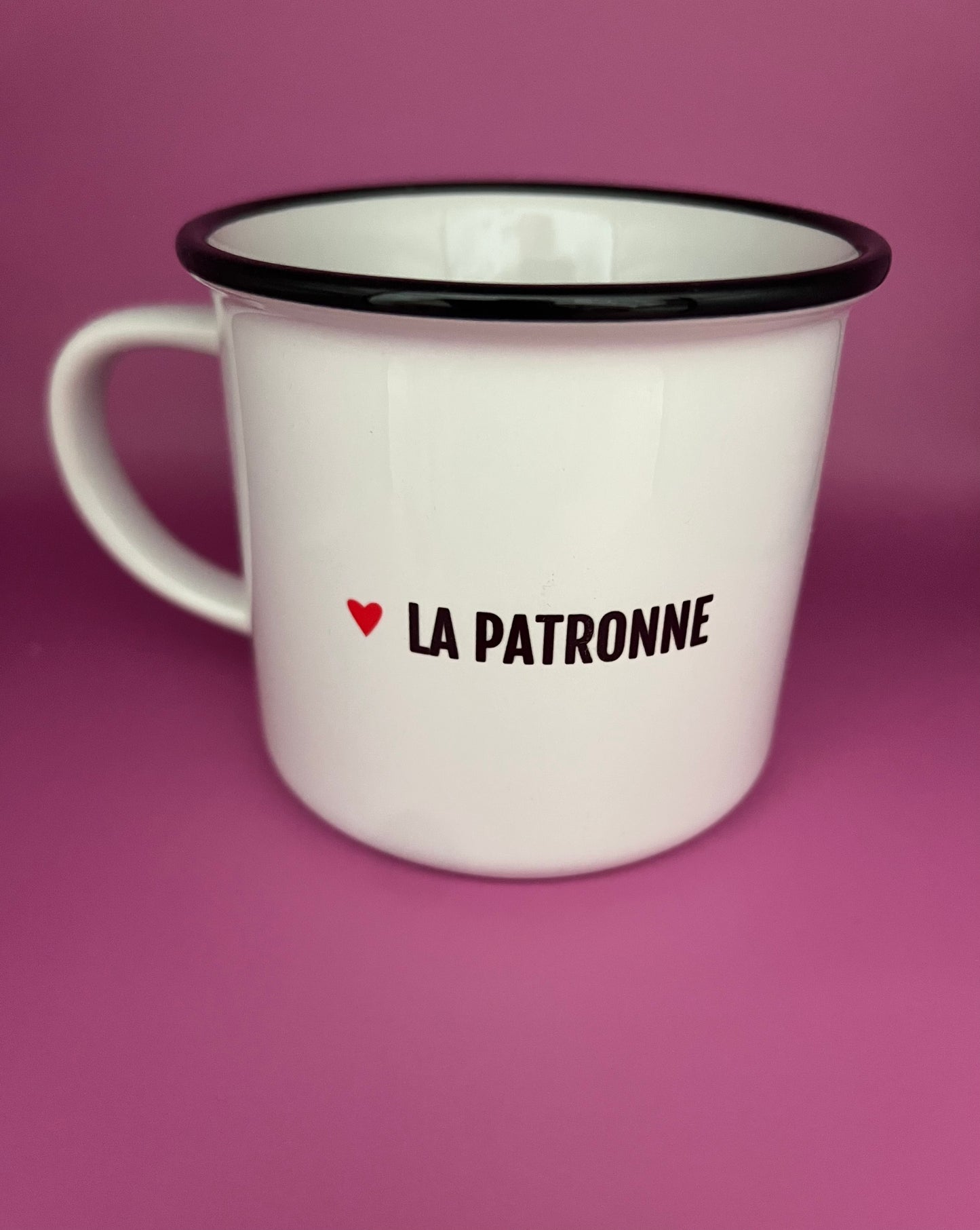 Tasse Message " La Patronne"